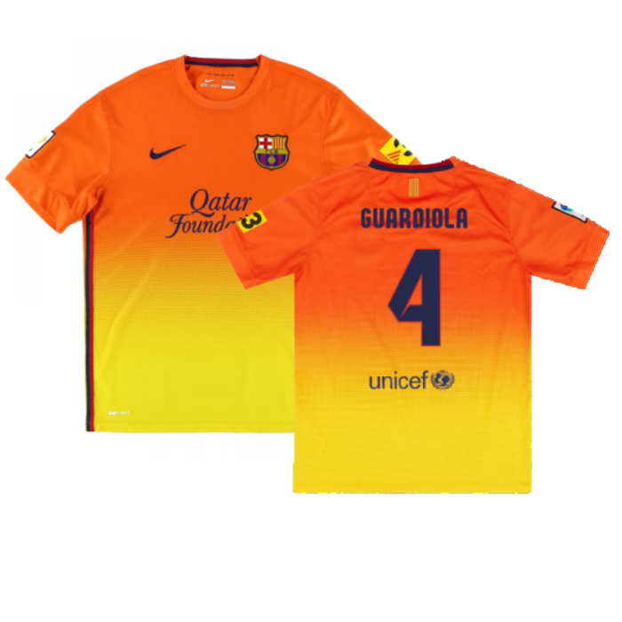 Barcelona 2012-13 Away Shirt (Very Good) (Guardiola 4)