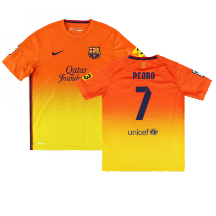 Barcelona 2012-13 Away Shirt (L) (Very Good) (Pedro 7)