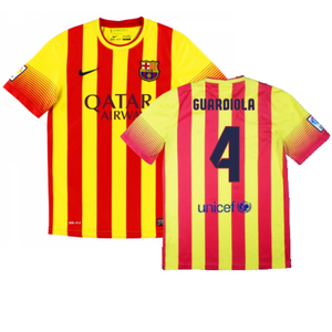 Barcelona 2013-14 Away Shirt (XL) (Mint) (Guardiola 4)_0