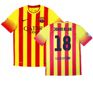 Barcelona 2013-14 Away Shirt (S) (Excellent) (Jordi Alba 18)_0