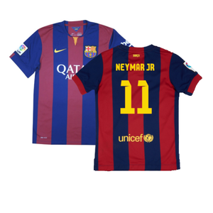 Barcelona 2014-15 Home Shirt (XL Boys) (Very Good) (Neymar Jr 11)_0