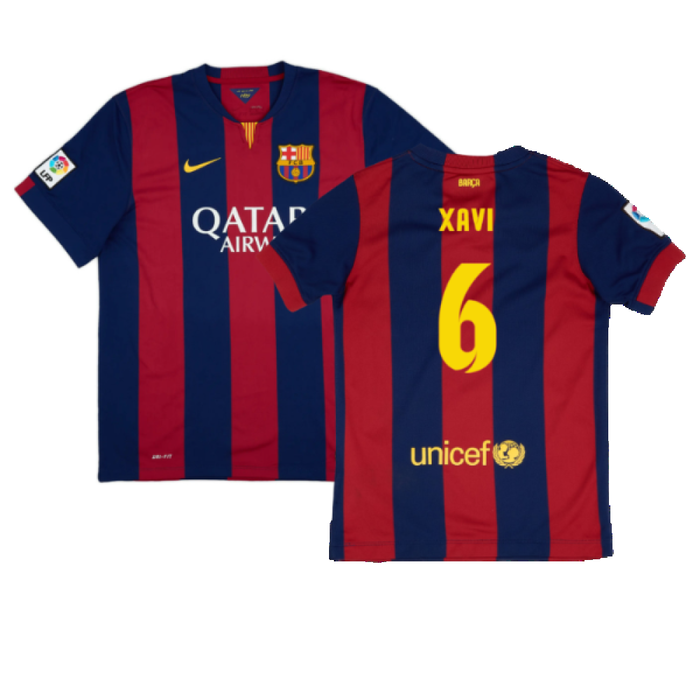 Barcelona 2014-15 home shirt (L) (Mint) (Xavi 6)