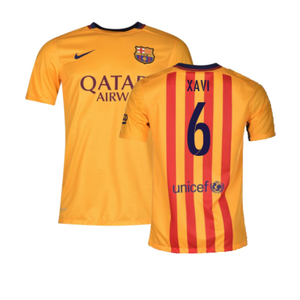 Barcelona 2015-16 Away Shirt (2XL) (Mint) (Xavi 6)_0