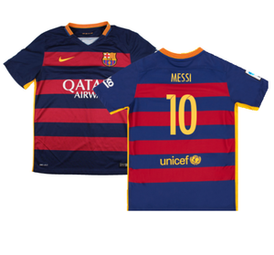 Barcelona 2015-16 Home Shirt (2XL) (Mint) (Messi 10)_0