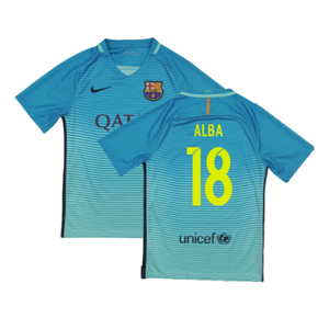 Barcelona 2016-17 Third Shirt (XLB) Messi #10 (Mint) (Alba 18)_0