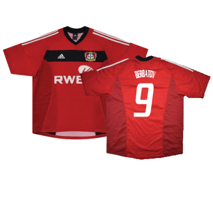 Bayer Leverkusen 2002-04 Home Shirt (Good) (Berbatov 9)