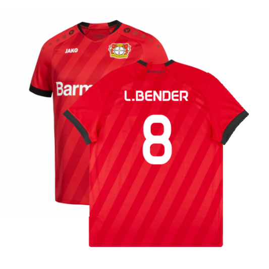 Bayer Leverkusen 2019-20 Home Shirt (Excellent) (L.Bender 8)_0