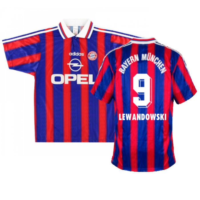 Bayern Munich 1995-97 Home Shirt (2XL) (Excellent) (LEWANDOWSKI 9)