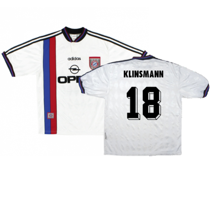 Bayern Munich 1996-98 Away Shirt (L) Strunz #8 (Fair) (Klinsmann 18)