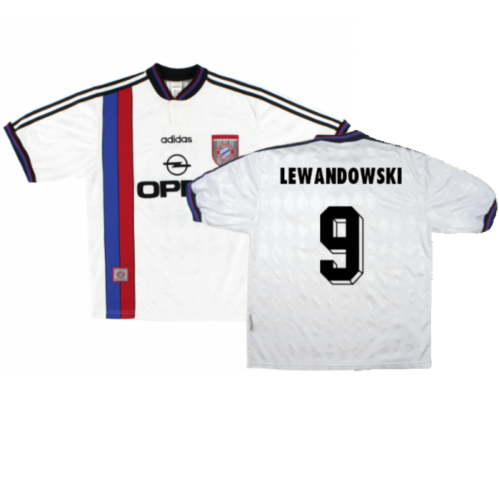 Bayern Munich 1996-98 Away Shirt (L) Strunz #8 (Fair) (Lewandowski