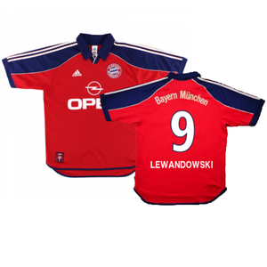 Bayern Munich 1999-01 Home Shirt (XL) (Very Good) (Lewandowski 9)_0