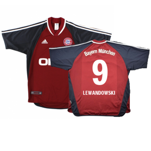 Bayern Munich 2001-02 Home Shirt (S) (Very Good) (Lewandowski 9)_0