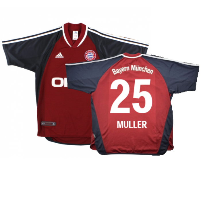 Bayern Munich 2001-02 Home Shirt (S) (Very Good) (Muller 25)