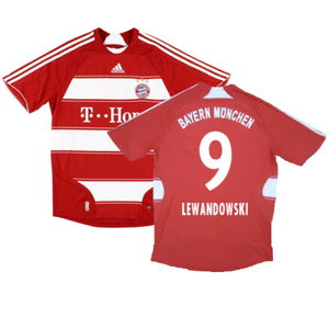 Bayern Munich 2007-09 Home Shirt (M) (Excellent) (Lewandowski 9)_0