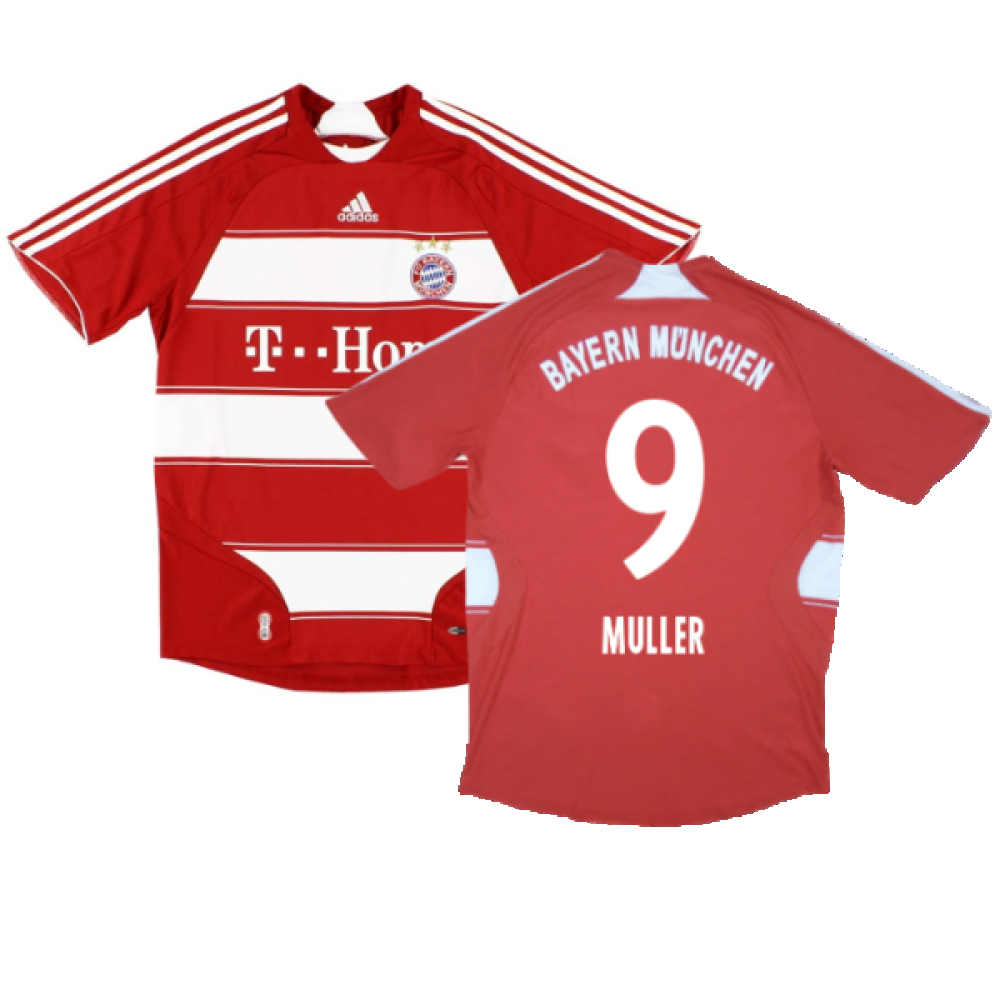 Bayern Munich 2007-09 Home Shirt (M) (Excellent) (Muller 9)_0