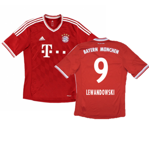 Bayern Munich 2013-14 Home Shirt (S) (Excellent) (Lewandowski 9)_0