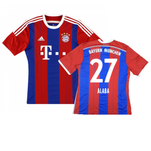 Bayern Munich 2014-15 Home Shirt (S) (Excellent) (Alaba 27)_0