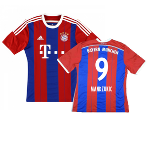 Bayern Munich 2014-15 Home Shirt (S) (Excellent) (Mandzukic 9)_0