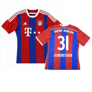 Bayern Munich 2014-15 Home Shirt (S) (Excellent) (Schweinsteiger 31)_0