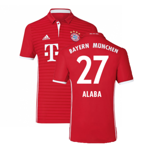 Bayern Munich 2016-17 Home Shirt (Excellent) (Alaba 27)_0