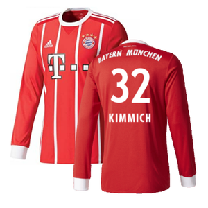 Bayern Munich 2017-18 Home Long Sleeve Shirt (XL) (Excellent) (Kimmich 32)_0