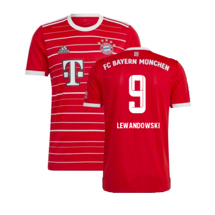 Bayern Munich 2022-23 Home Shirt (M) (LEWANDOWSKI 9) (Excellent)