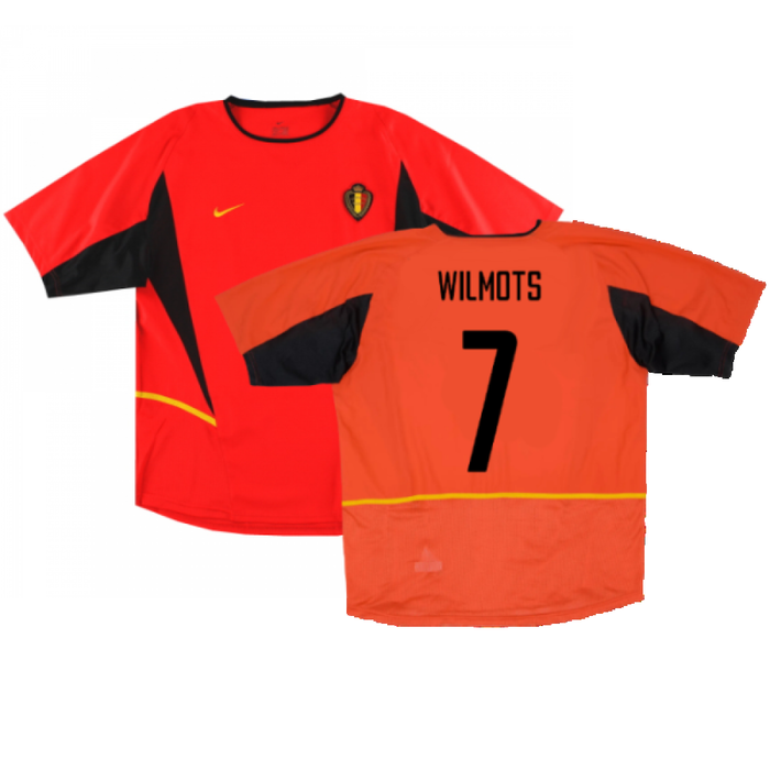 Belgium 2002-04 Home Shirt (Excellent) (Wilmots 7)