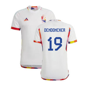 Belgium 2022-23 Away Shirt (LB) (DENDONCKER 19) (Excellent)_0