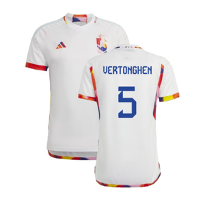 Belgium 2022-23 Away Shirt (LB) (VERTONGHEN 5) (Excellent)_0
