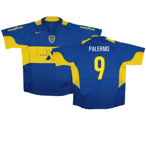 Boca Juniors 2005-06 Home Shirt (L) (Excellent) (Palermo 9)_0