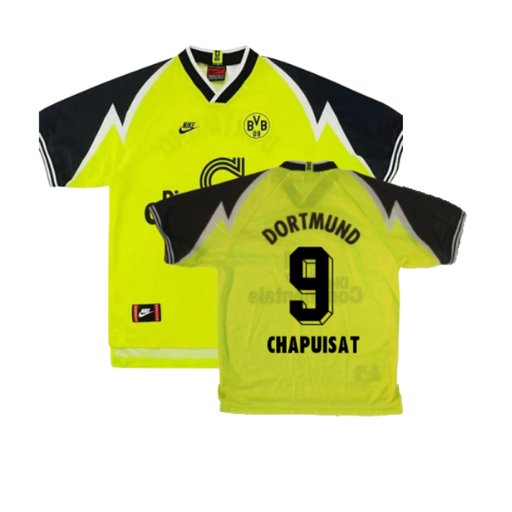 Borussia Dortmund 1995-96 Home Shirt (S) (Excellent) (Chapuisat 9)_0
