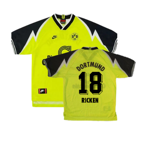 Borussia Dortmund 1995-96 Home Shirt (S) (Excellent) (Ricken 18)_0