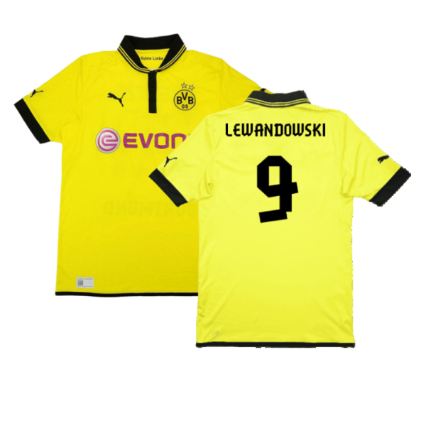 Borussia Dortmund 2012-13 Home Shirt (Very Good) (Lewandowski 9