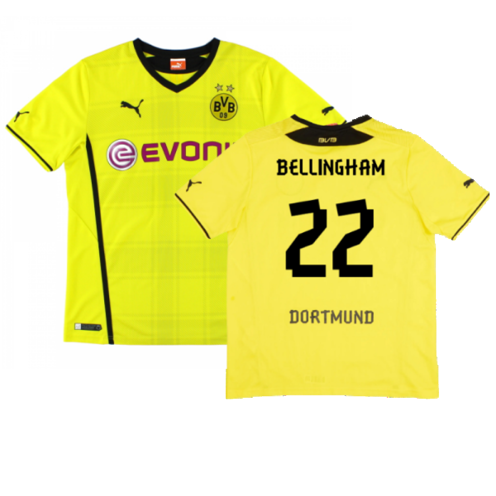 Borussia Dortmund 2013-14 Home Shirt (Very Good) (Bellingham 22