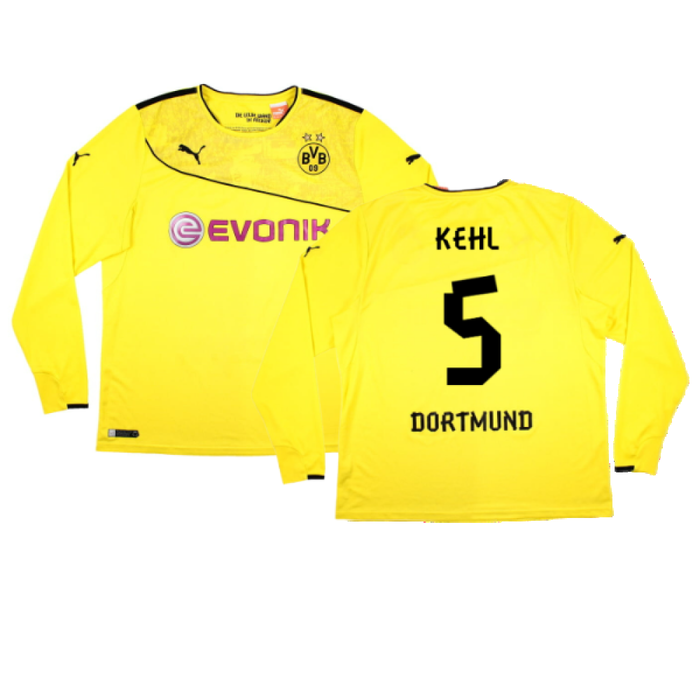 Borussia Dortmund 2013-14 Special Winter Edition Long Sleeve Home Shirt (2XL) (Very Good) (Kehl 5)