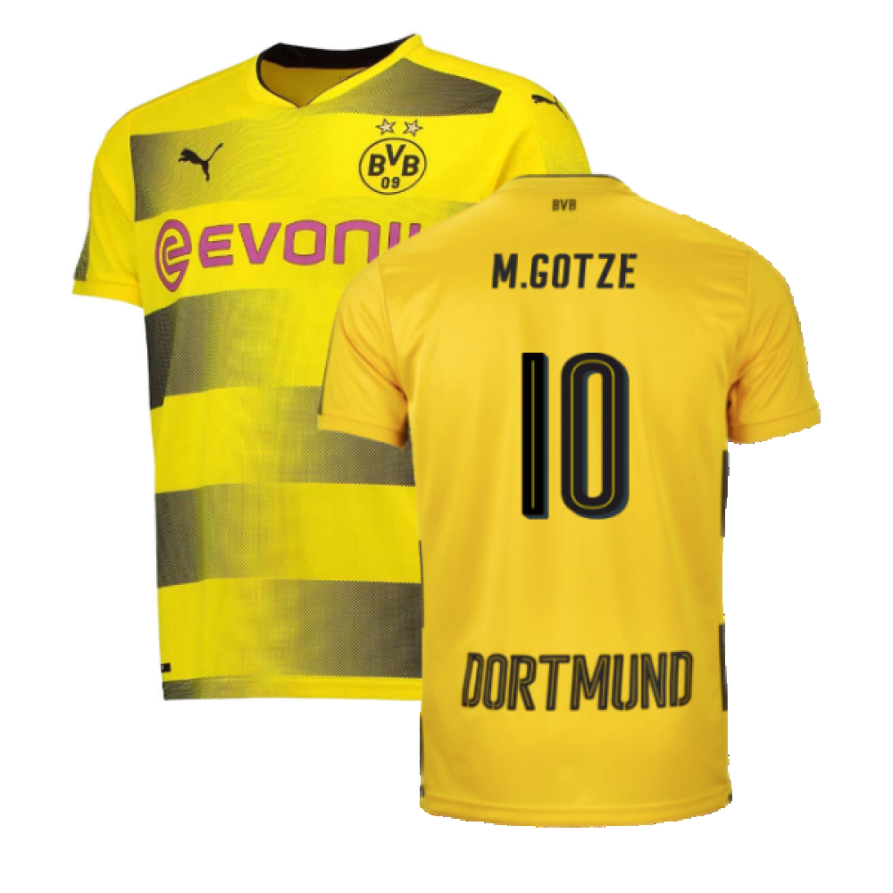 Borussia Dortmund 2017-18 Home Shirt (S) (Very Good) (M.Gotze 10)_0