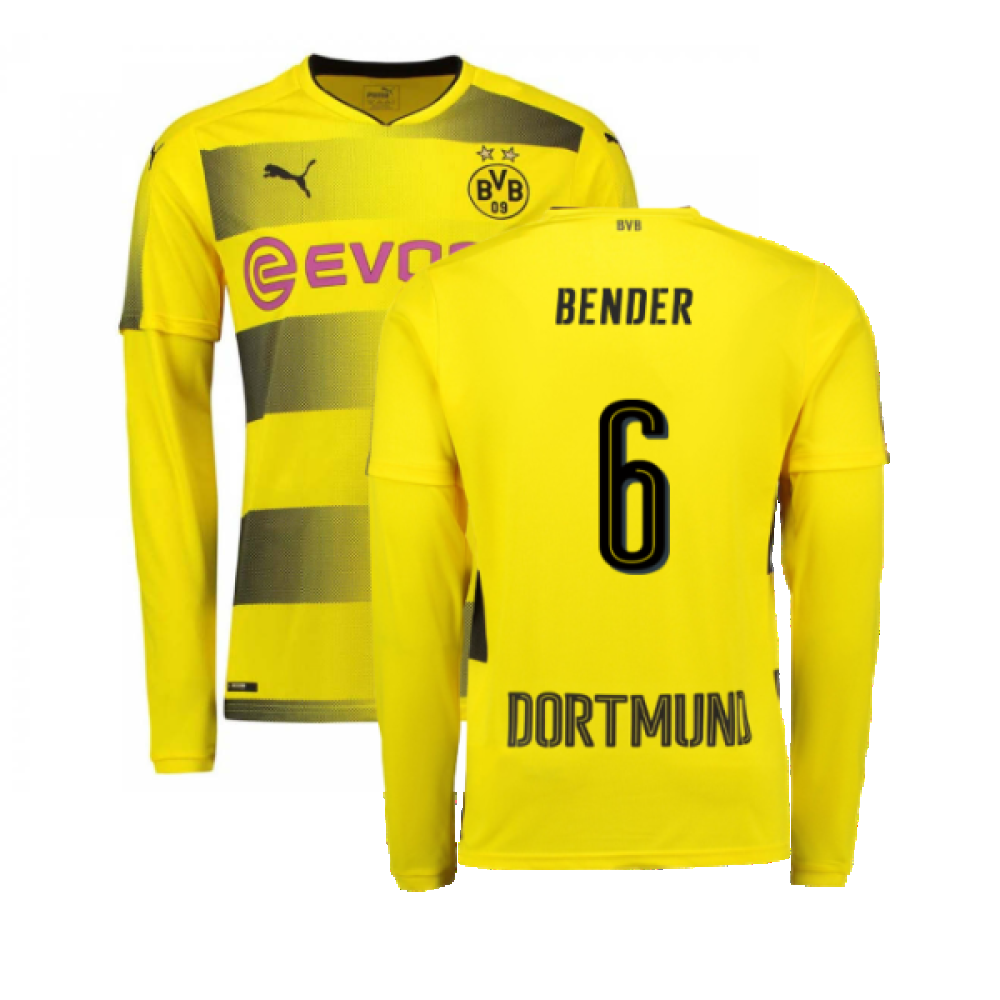 Borussia Dortmund 2017-18 Long Sleeve Home Shirt (S) (Excellent) (Bender 6)_0