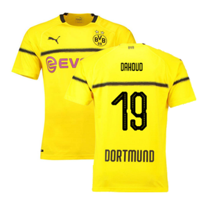 Borussia Dortmund 2018-19 European/Cup Home Shirt (L) (Very Good) (Dahoud 19)_0