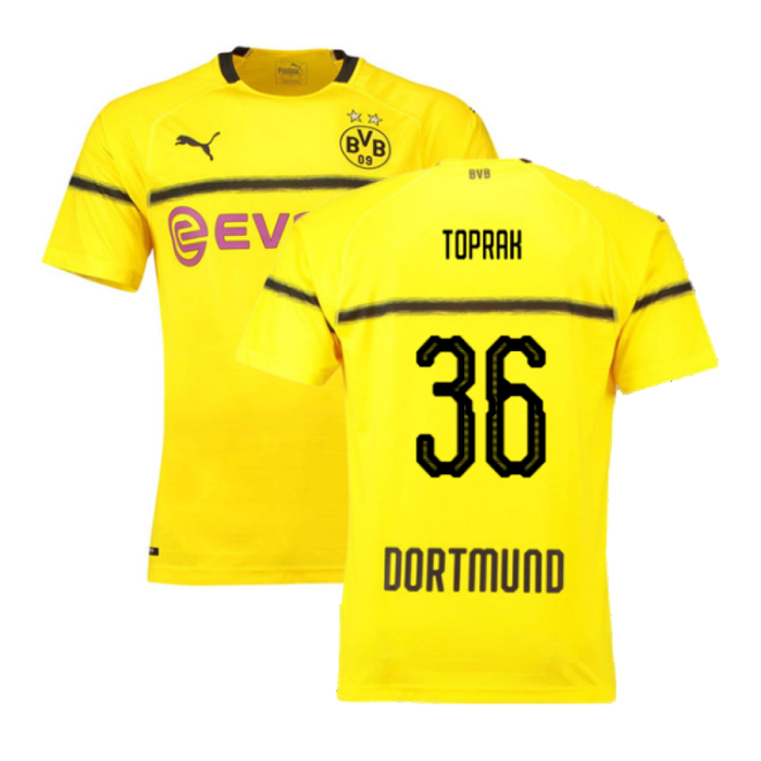 Borussia Dortmund 2018-19 European/Cup Home Shirt (L) (Very Good) (Toprak 36)