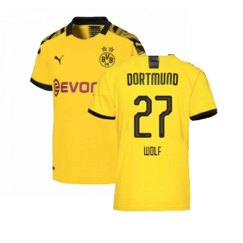 Borussia Dortmund 2019 20 Home Shirt L Excellent WOLF 27 Classic Football Kit