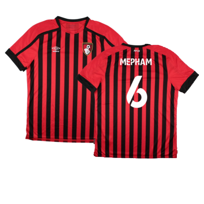 Bourenmouth 2021-22 Home Shirt (Sponsorless) (XL) (Very Good) (Mepham 6)