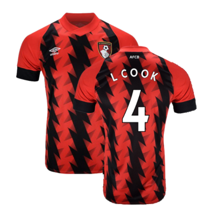 Bournemouth 2022-23 Home Shirt (Sponsorless) (L) (L COOK 4) (Excellent)