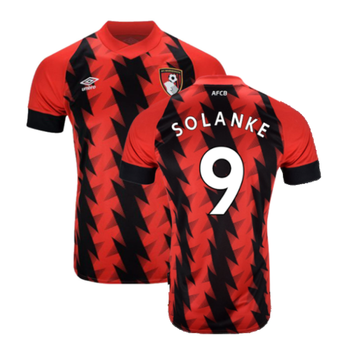 Bournemouth 2022-23 Home Shirt (Sponsorless) (XL) (SOLANKE 9) (Very Good)