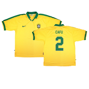 Brazil 1997-98 Home Shirt (XL) (Very Good) (Cafu 2)_0