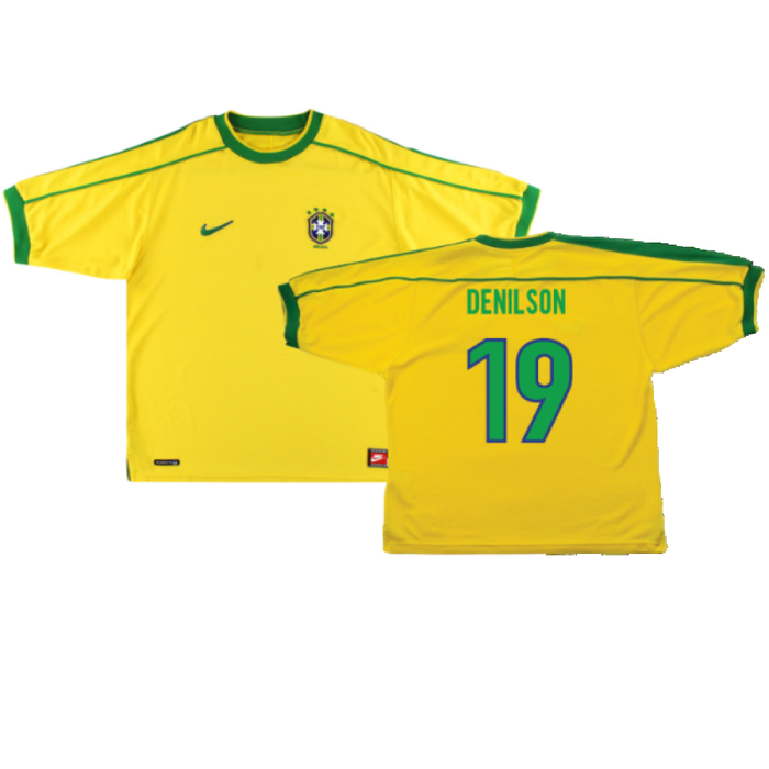 Brazil 1998-00 Home Shirt (Excellent) (Denilson 19)