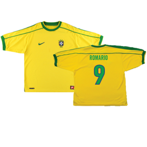 Brazil 1998-00 Home Shirt (Excellent) (ROMARIO 9)_0