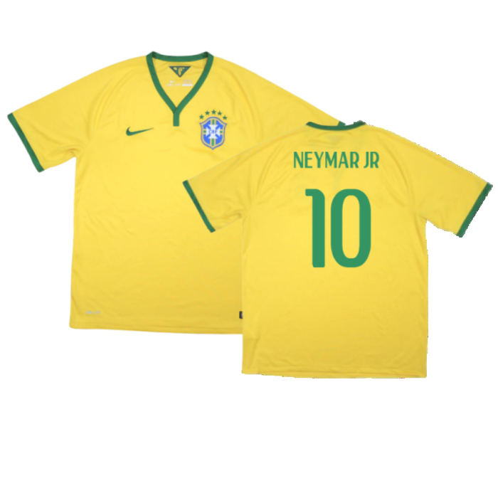 Brazil 2014-15 Home Shirt (Excellent) (Neymar Jr 10)