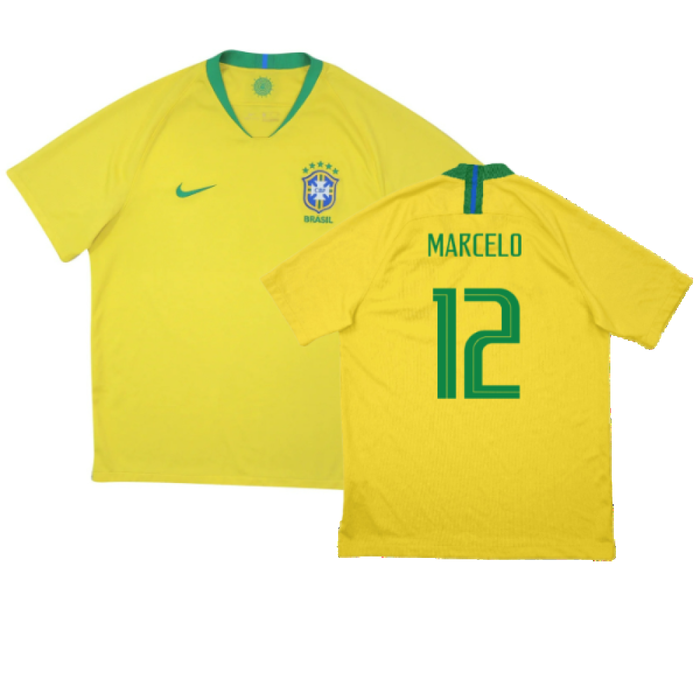 Brazil 2018-19 Home Shirt (M) (Excellent) (Marcelo 12)