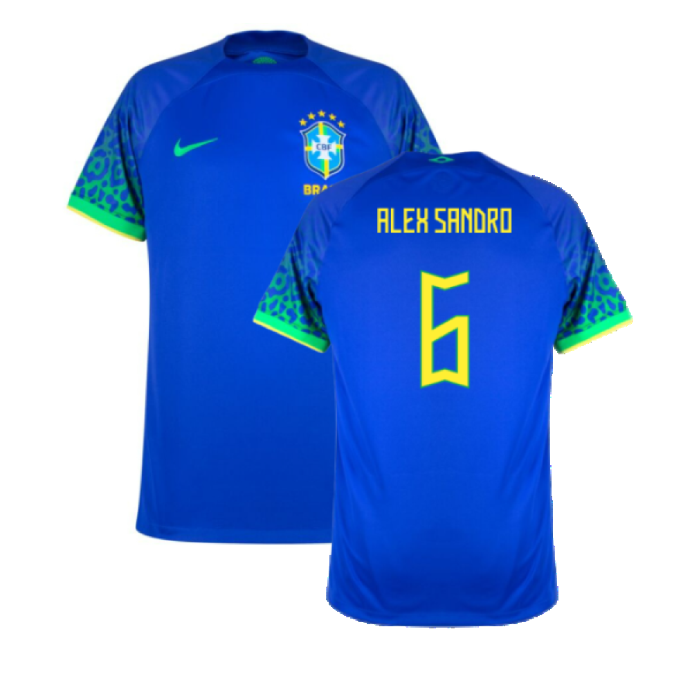 Brazil 2022-23 Away Shirt (XSB) (Mint) (Alex Sandro 6) – Classic