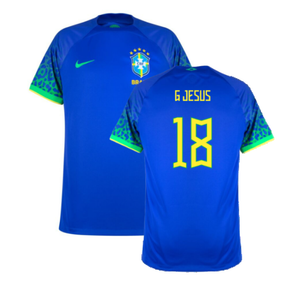 Brazil 2022-23 Away Shirt (XSB) (Mint) (G Jesus 18)_0